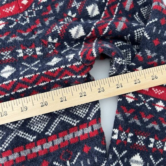 Old Navy Sweater Mens XL Multi Fair Isle Stripe Pullover Crewneck Wool Blend - Picture 8 of 9